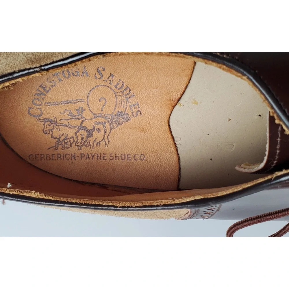 Rare Vintage‎ Gerberich Payne Conestoga Saddles Oxford Men's Shoes Equestrian